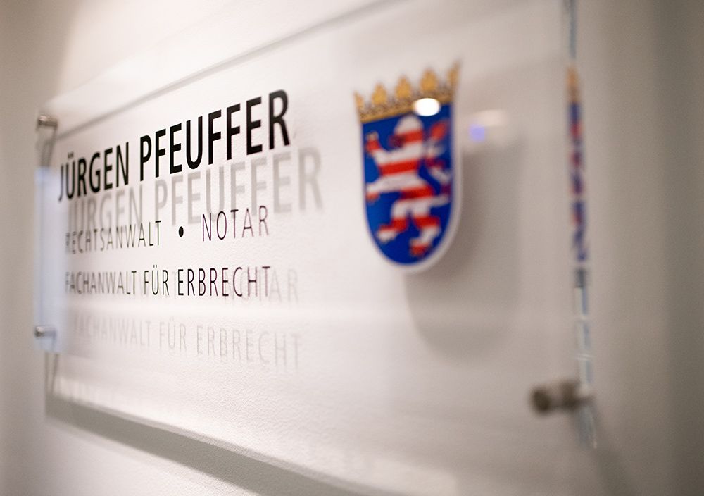 Erbrecht Notar Jürgen Pfeuffer Frankfurt